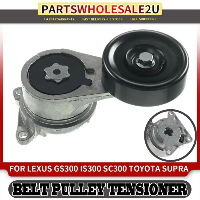 Belt Tensioner Assembly for Lexus GS300 IS300 SC300 Supra L6 3.0L with Pulley