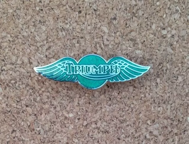 Vtg Triumph Motorcycles Lapel Badge Bonneville T120 Rocket Iii Thruxton Tiger