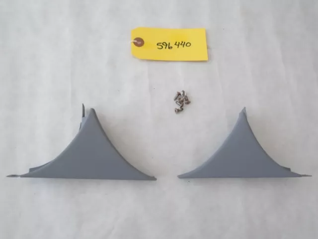 1959 1960 Chevy Impala etc 4 Door Exterior Lower Pillar Divider Triangles L&R