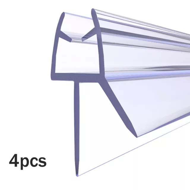 Glass Screen Transparent For Bottom Easy Install PVC Shower Door Seal Strip