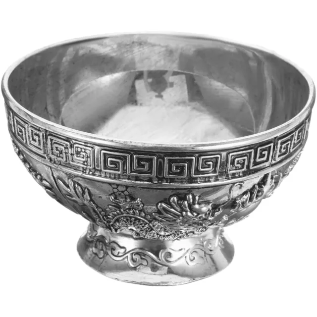 Tibetan Buddhist Offering Bowl Antique Buddhism Holy Water Bowl Table Decor for