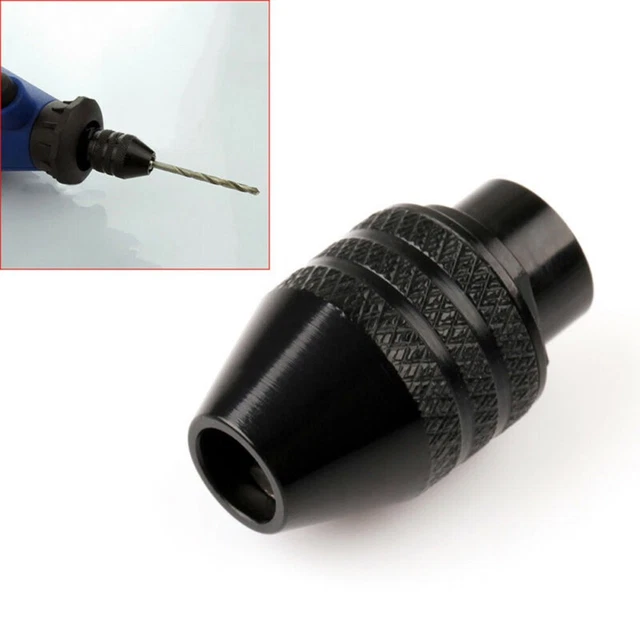 1 pieza taladro 3 mordazas 0,3-3,2 mm aleación negro lijado broca inoxidable