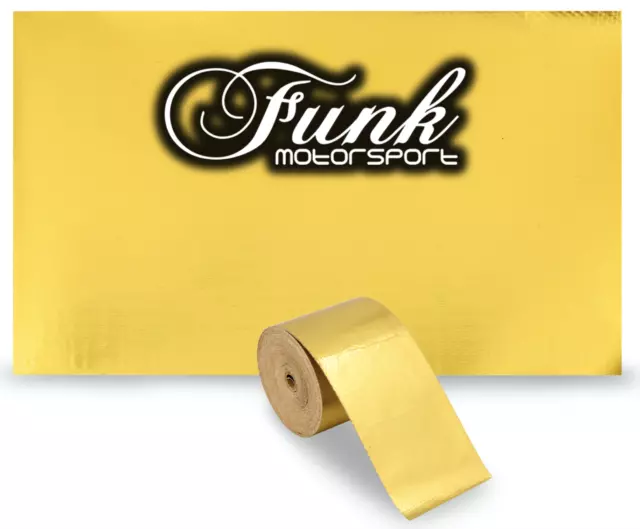 Gold Reflective Heat tape 50mm x 5.0m by Funk Motorsport Race car Performance