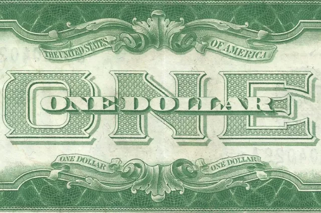 1928A $1 BLUE Seal SILVER Certificate *FUNNY BACK* CRISP AU! Old US Paper Money!