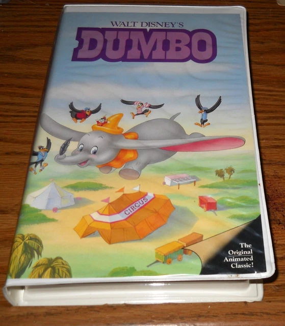 WALT DISNEY'S DUMBO VHS Tape Black Diamond Classics Pink Case £13.19