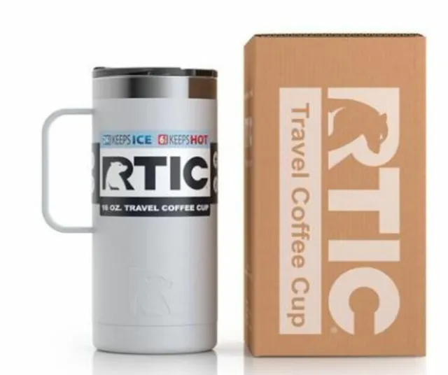 RTIC 16 Oz Stainless Steel Travel Coffee Cup Vacuum Insulated Tumblers/Mugs 6