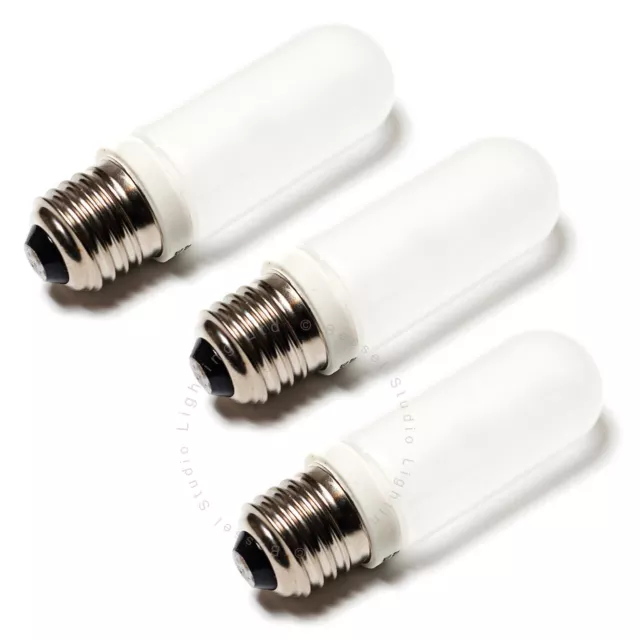 3 PACK - 150W ES27 Screw fit Studio Lamp Modelling Bulb 2700K-3200K