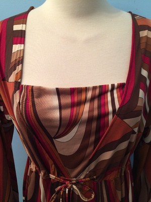 Urban Mango Women's Dress SZ Large, Long Sleeve, Geometric Print NWT 2