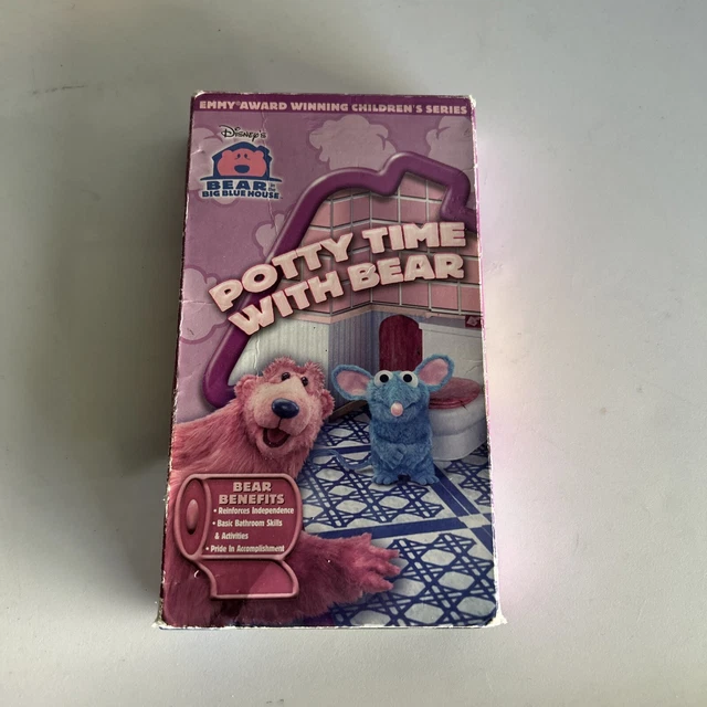 BEAR IN THE Big Blue House - Potty Time with Bear (VHS, 2004) Rare OOP
