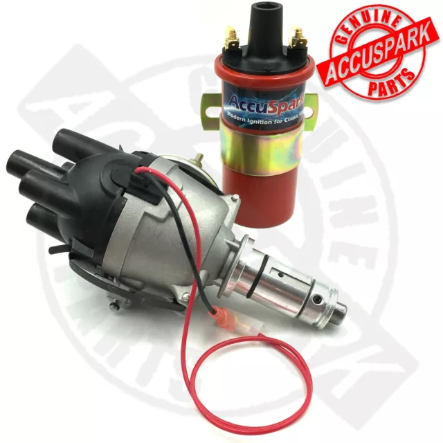 MGB Electronic AccuSpark Distributor and Red sports ignition coil 62-74