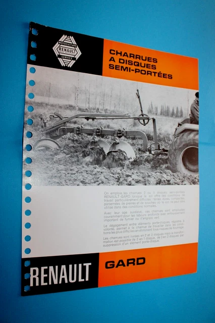 Notice Technique Eberhardt – Charrues De Montage – Brochure Tracteur – Vintage 46