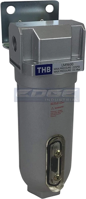 EDGE INDUSTRIAL HEAVY DUTY in LINE DESICCANT AIR DRYER with METAL BOWL, for COMP