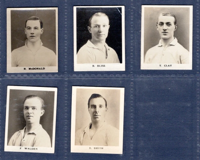 TOTTENHAM HOTSPUR FOOTBALLERS x 5 - 1923 Thomson ('K' size miniatures)