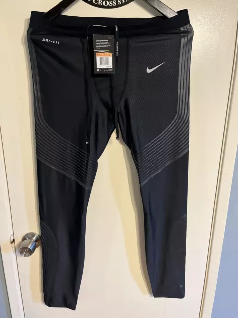 NEW NIKE POWER Dri-Fit Tech Compression Pants Mens Size Running