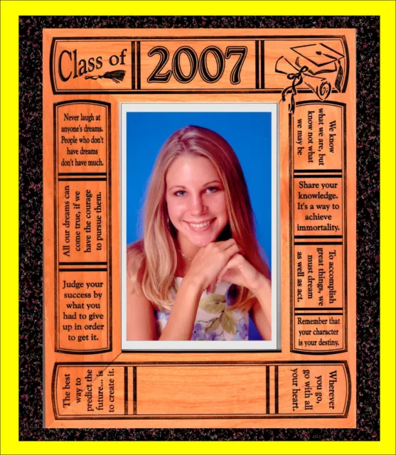 PERSONALIZED ENGRAVED GRADUATION Class, 2023, 2024, 2025 Frame Gift 19