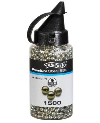 CYBERGUN Airsoft 3000 Billes BBS Rondes Acier Noires Calibre 4.5mm Swiss Arms Cybergun FR 