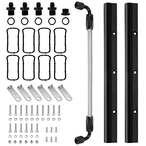 Endxedo Billet Fuel Rail Kit Fits LS LS1 LS2 LS3 LS6 Stock Intake Manifold Fu...