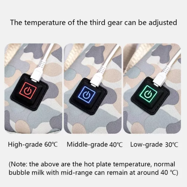Infant Feeding Bottle Heated Cover Insulation Thermostat Food Heater Thermal Bag 3