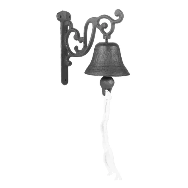 Wall Mounted Rustic Cast Iron Door Ring Bell Bar Store School Ring Bell Knockers
