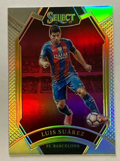 Panini Luis Suarez Immaculate Soccer Jersey Patch Card FC Barcelona NM-EX  2/10