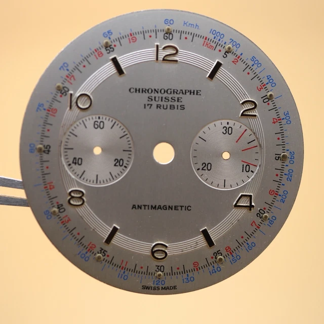 Cadran De Montre Landeron 48 - BWC Swiss 29mm - New Old Stock (NOS) - Pour Collection Ou Restauration