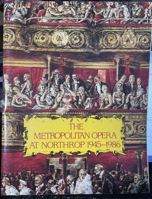 The Metropolitan Opera at Northrop 1945-1986 Program University of MN Aida Carme