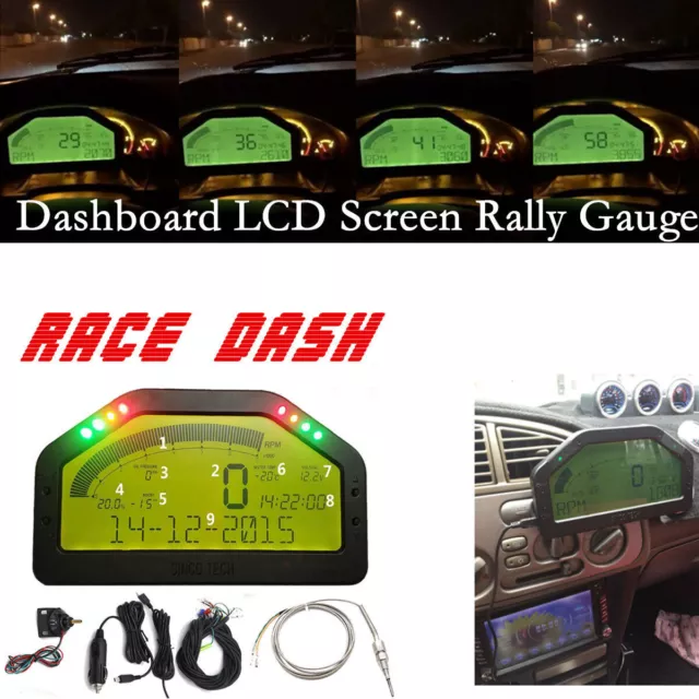 Car Dash Race Display OBD2 Bluetooth Dashboard LCD Screen Digital Gauge Kit