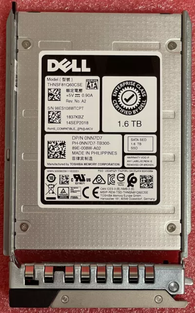 SSD PGNY6 DELL TOSHIBA 120 Go SATA 2,5