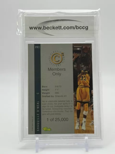 Shaquille O'neal~1992 Classic Four-Sport Promos Bccg-10 Mint+ Rookie Rc Card#Pr1 2