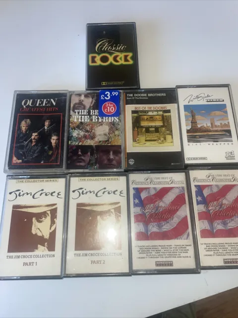 Rock Cassette Tapes Job Lot Of 9