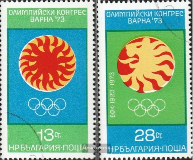 Bulgarien 2263-2264 (kompl.Ausg.) gestempelt 1973 Olympischer Kongreß