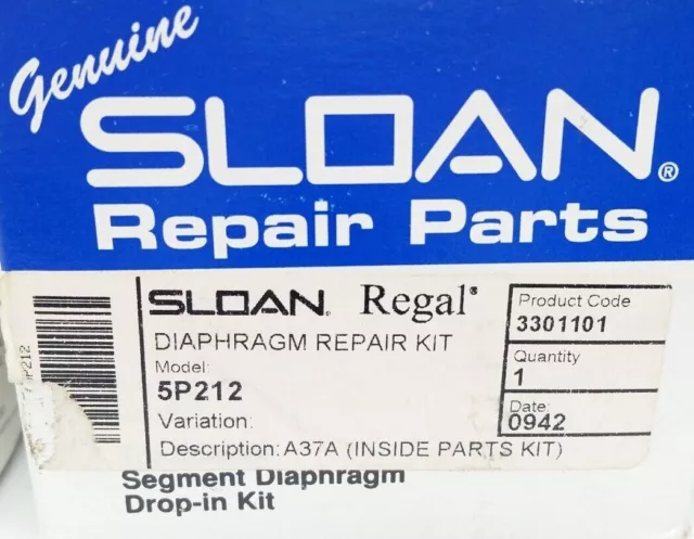Sloan 5P212 A-37-A Urinal Flushometer Repair Kit (Lot of 3) 2