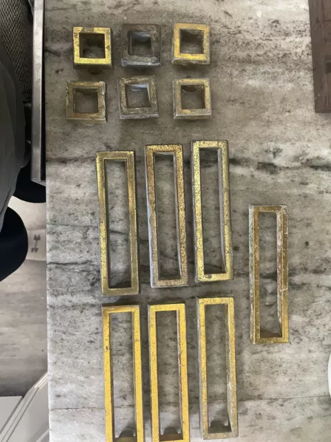 Mid Century Modern Drawer Pulls Knobs Hardware And Screws  Brass