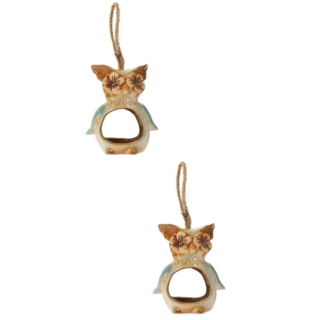 2x Hängen Pflanzen Töpfe Hängende Pflanzer Korb Tiny Eule Ornamente