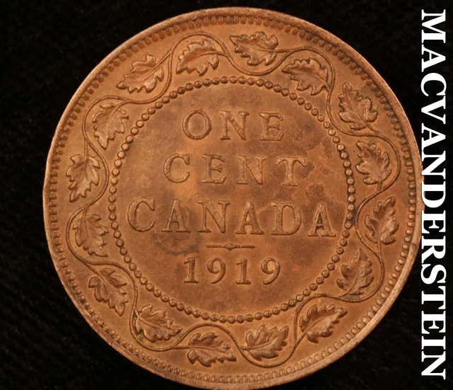 Canada: 1919 One Cent-Scarce Better Date No Reserve #O1657