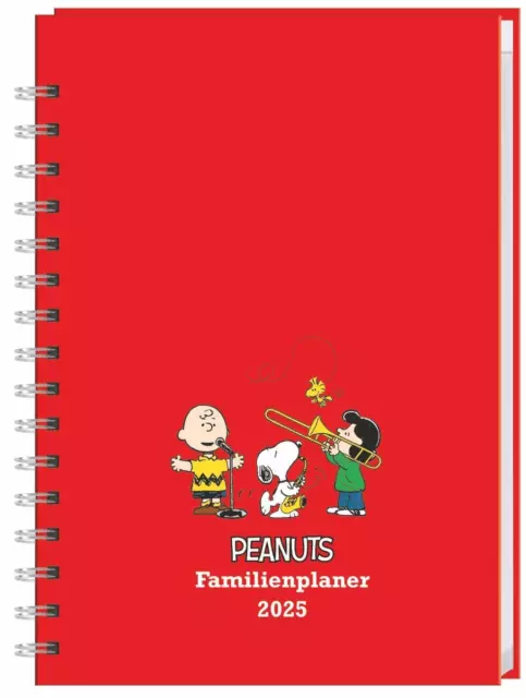 Heye | Peanuts Familienplaner-Buch A5 2025 | Buch | Deutsch | Spiralbindung