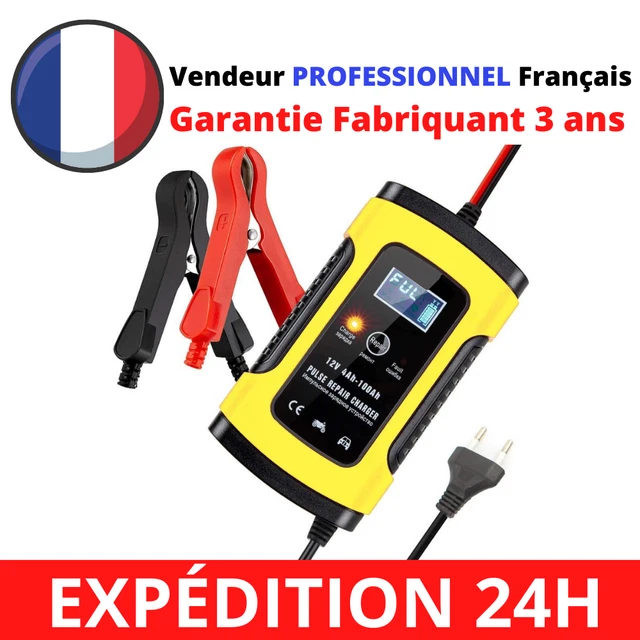 Chargeur De Batterie Intelligent 12V 6A Voiture Auto Moto Camion Automatique LCD
