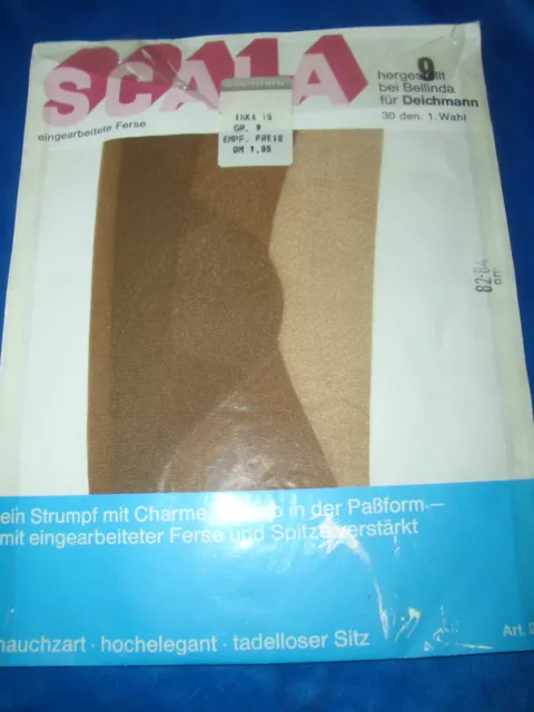 Echte alte Vintage Nylonstrümpfe Gr. 9 INKA Scala Bellinda Nylons BAS OVP 2