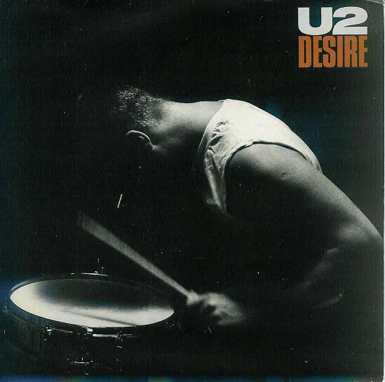 U2 - Desire - Used Vinyl Record 7 - P2508S