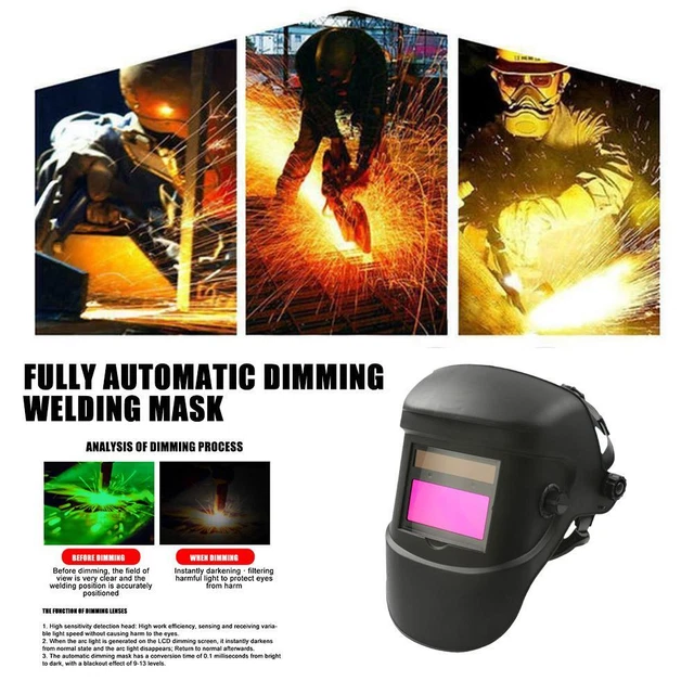 Welding Glasses Auto Darkening Goggles Mask Safety Automatic Dimming s n/ H9U3