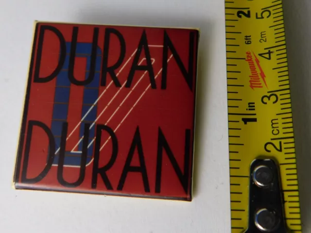 Duran Duran Band Logo Vintage Button Pin Official Music Souvenir Made In Canada