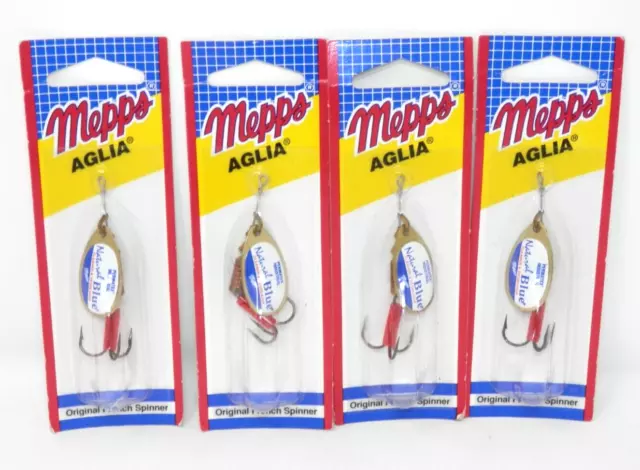LOT MEPPS AGLIA Original French Spinner Fishing Lure • Vintage 3 Hook New  NOS $16.99 - PicClick
