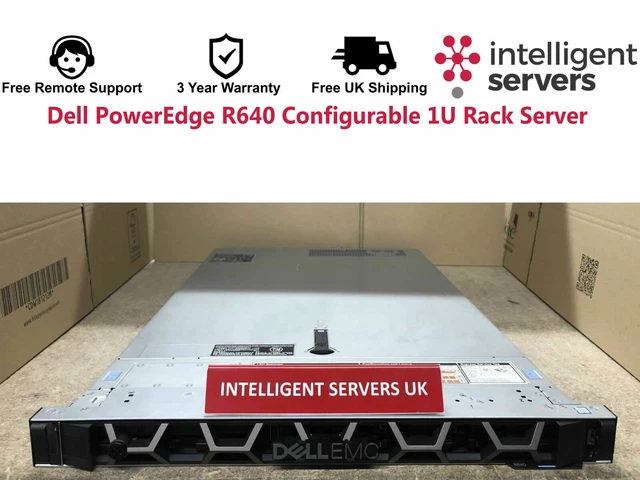 Powerflex Rack R640 SERVEUR RACK 1U configurable Dell PowerEdge R640 EUR 1.711,47 - PicClick FR