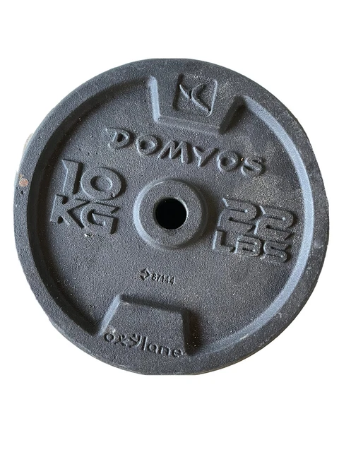 1-Inch Classic Cast Iron Weight Plate 10kg/22lb, Single Black