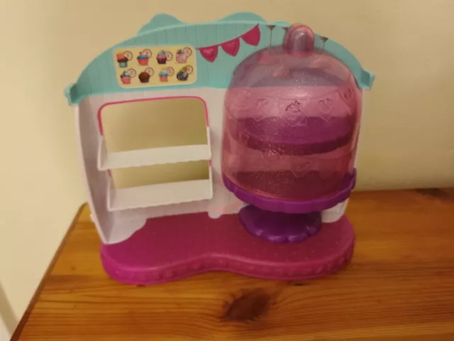 Shopkins cupcake queen cafe stand à gâteau kit de jeu rarement utilisé