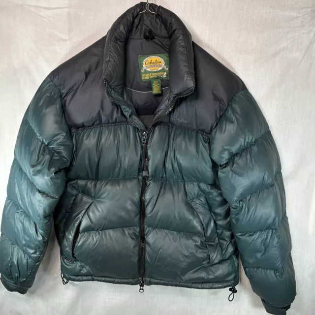 CABELAS PREMIER NORTHERN Goose Down Fill Puffer Jacket Insulated ...