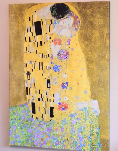Gustav Klimt The Kiss Canvas Picture Print Wall Art