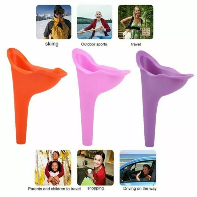 Women Female Portable Urinal Outdoor Travel Stand Up Pee Urination Device Case