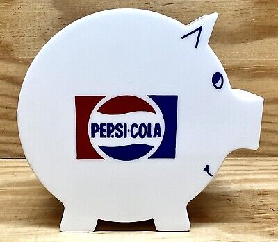 Small Vintage Pepsi Memorabilia plastic piggy bank. Great For Any Collection!