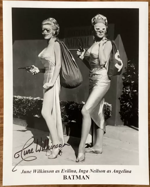 June Wilkinson Signed Batman promotional photo as Evilina with COA